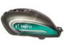 HERO Splendor BS6 Petrol Tank GREY and GREEN