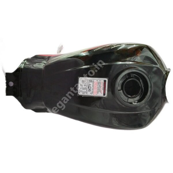 HERO Super Splendor BS6 Petrol Tank BLACK and RED - Image 2