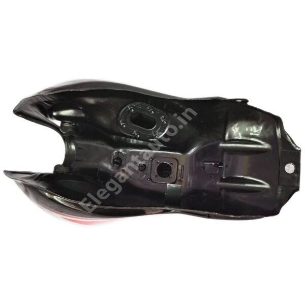 TVS Star Sport Petrol Tank BS6 BLACK and RED - Image 3