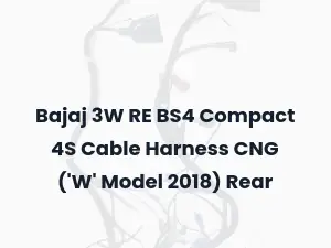 Bajaj 3W RE BS4 Compact 4S Cable Harness CNG ('W' Model 2018) Rear