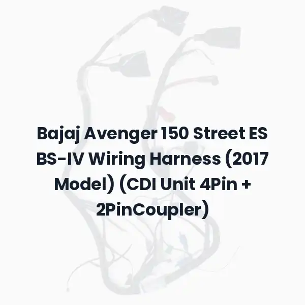 Bajaj Avenger 150 Street ES BS-IV Wiring Harness (2017 Model) (CDI Unit 4Pin + 2PinCoupler)