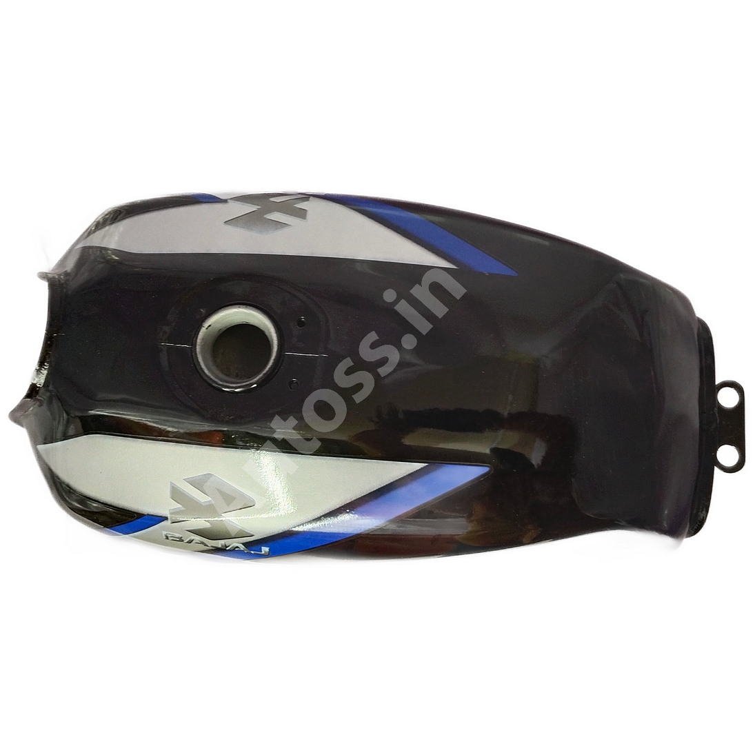 BAJAJ CT 100 Petrol Tank Without Gage Black and Blue