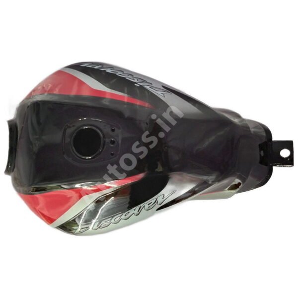BAJAJ Discover 110 BS4 Petrol Tank BLACK and RED