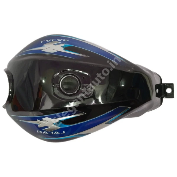 BAJAJ Discover 125 Petrol Tank BLACK and BLUE