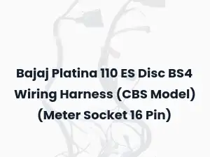 Bajaj Platina 110 ES Disc BS4 Wiring Harness (CBS Model) (Meter Socket 16 Pin)