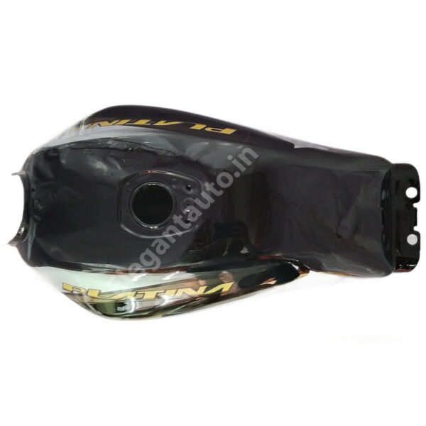 BAJAJ Platina Comfort Petrol Tank BS4 BLACK and BROWN