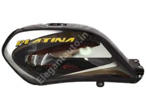 BAJAJ Platina Comfort Petrol Tank BS4 BLACK and BROWN