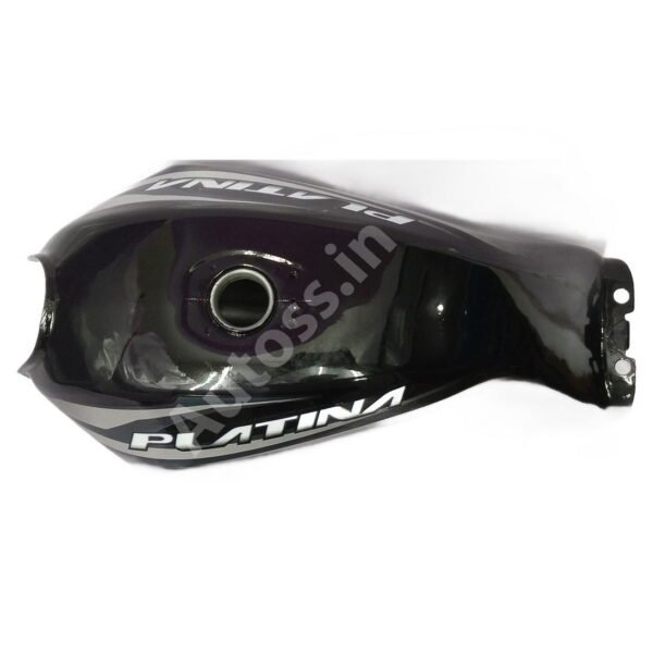 BAJAJ Platina ES Petrol Tank BLACK and SILVER