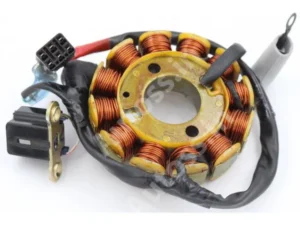 BAJAJ VIKRANT V15 JHO5 MAGNET COIL PLATE ASSEMBLY (4+2 PIN) 12 POLL
