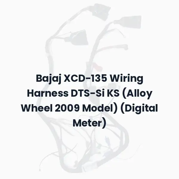 Bajaj XCD-135 Wiring Harness DTS-Si KS (Alloy Wheel 2009 Model) (Digital Meter)