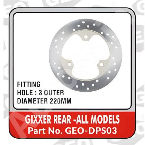 BIKE BRAKE DISC TVS GIXXER REAR ALL MODELS