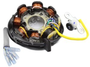COIL PLATE ASSEMBLY HONDA ACTIVA NEW, DEO, PLEASURE (8 POLL) 4 PIN