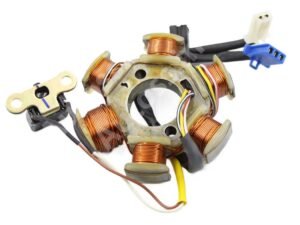 COIL PLATE ASSEMBLY SCOOTY PEP+ (6 POLL) 2+2 PIN