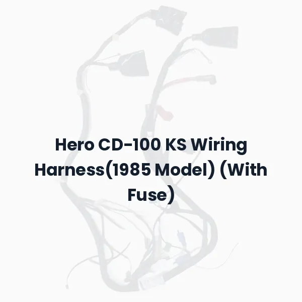 Hero CD-100 KS Wiring Harness(1985 Model) (With Fuse)