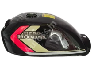 HERO CD 100 PETROL TANK BLACK WITH RED AND YELLOW COLOR