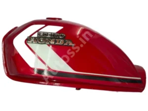 HERO CD 100 Petrol Tank RED WITH WHITE COLOR