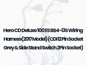 Hero CD Deluxe 100 ES BS4-i3S Wiring Harness(2017 Model) (CDI 12 Pin Socket Grey & Side Stand Switch 2Pin Socket)
