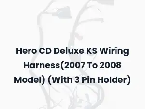 Hero CD Deluxe KS Wiring Harness(2007 To 2008 Model) (With 3 Pin Holder)