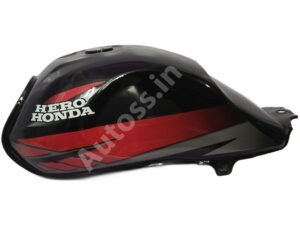 HERO CD Deluxe Petrol Tank New Model Black and RED