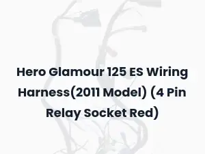 Hero Glamour 125 ES Wiring Harness(2011 Model) (4 Pin Relay Socket Red)
