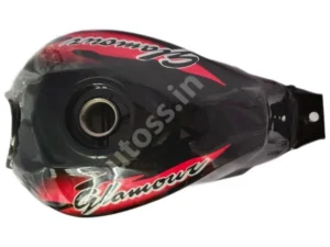 HERO Glamour PETROL TANK Type 2 BLACK and RED