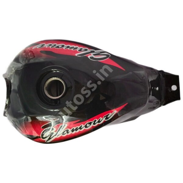HERO Glamour PETROL TANK Type 2 BLACK and RED