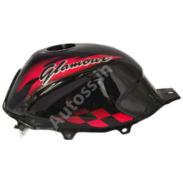 HERO Glamour PETROL TANK Type 2 BLACK and RED