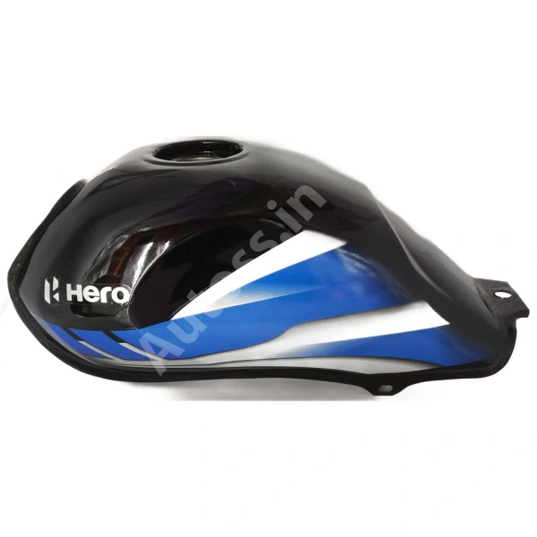 HERO HDFX BS6 PETROL TANK Black and Blue