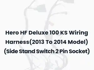Hero HF Deluxe 100 KS Wiring Harness(2013 To 2014 Model) (Side Stand Switch 2 Pin Socket)