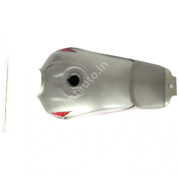 HERO HF Deluxe 2016 PETROL TANK SILVER and RED