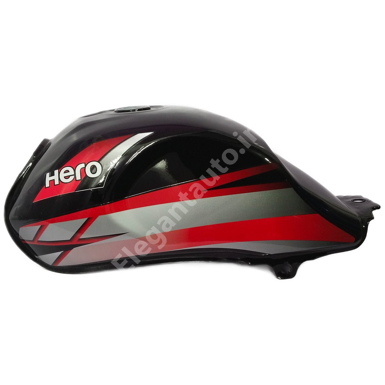 HERO HF Deluxe PETROL TANK BLACK and RED