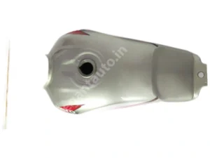 HERO HF Deluxe Petrol Tank SILVER and RED