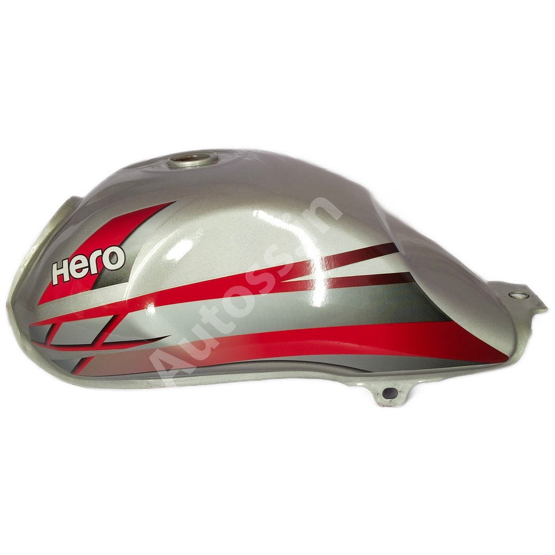 HERO HFDX Petrol Tank 2016 SILVER and RED