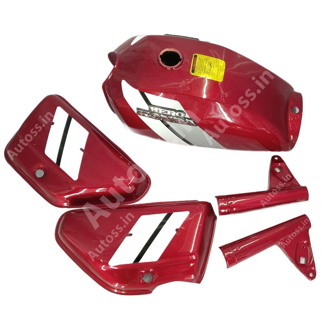 HERO HONDA SS 100 RED PETROL TANK KIT