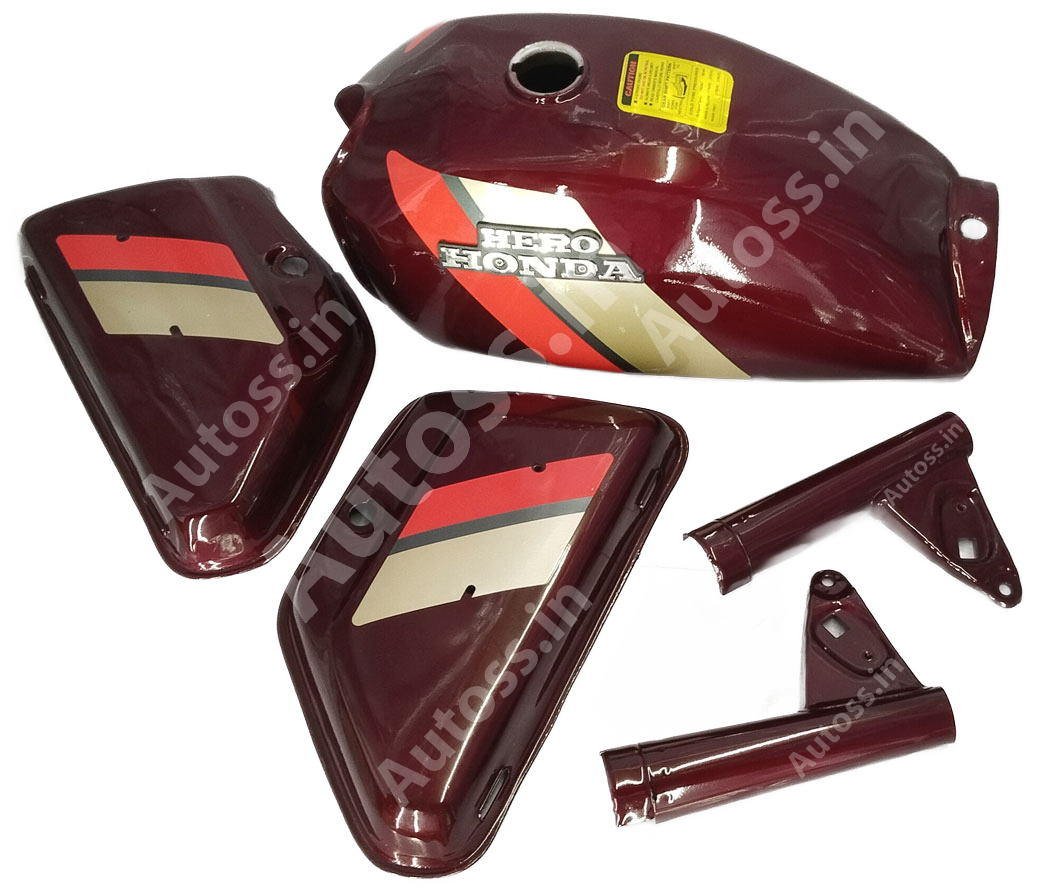 HERO HONDA SS 100 WINE RED PETROL TANK KIT