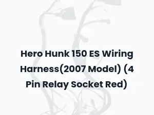 Hero Hunk 150 ES Wiring Harness(2007 Model) (4 Pin Relay Socket Red)