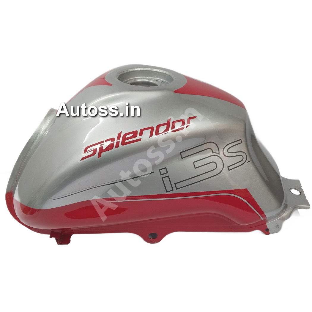 HERO I-SMART 110 BS4 Petrol Tank SILVER RED