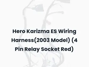 Hero Karizma ES Wiring Harness(2003 Model) (4 Pin Relay Socket Red)
