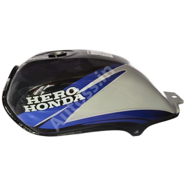 HERO Passion Plus Alloy Wheel PETROL TANK BLACK and BLUE