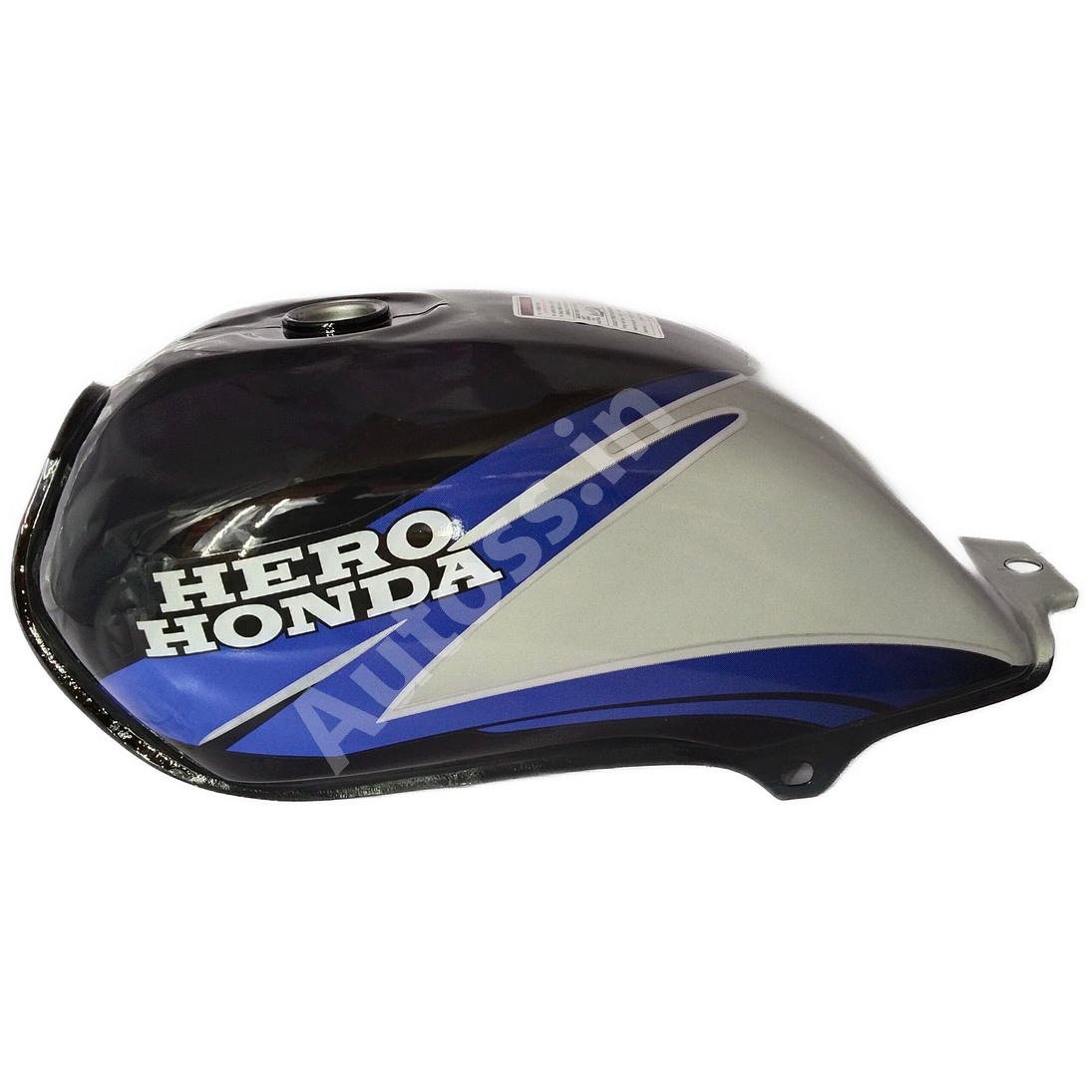HERO Passion Plus Alloy Wheel PETROL TANK BLACK and BLUE