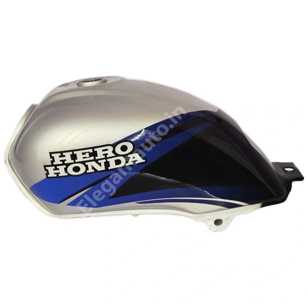 HERO Passion Plus Bike Petrol Tank SILVER and BLUE