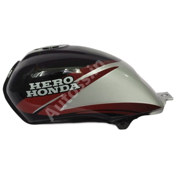 HERO PASSION PLUS PETROL TANK BLACK and RED