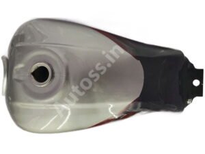 HERO PASSION PLUS PETROL TANK SILVER and RED