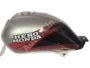 HERO PASSION PLUS PETROL TANK SILVER and RED