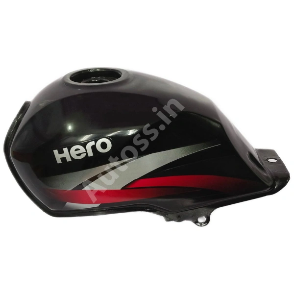 HERO PASSION PRO PETROL TANK BLACK and RED