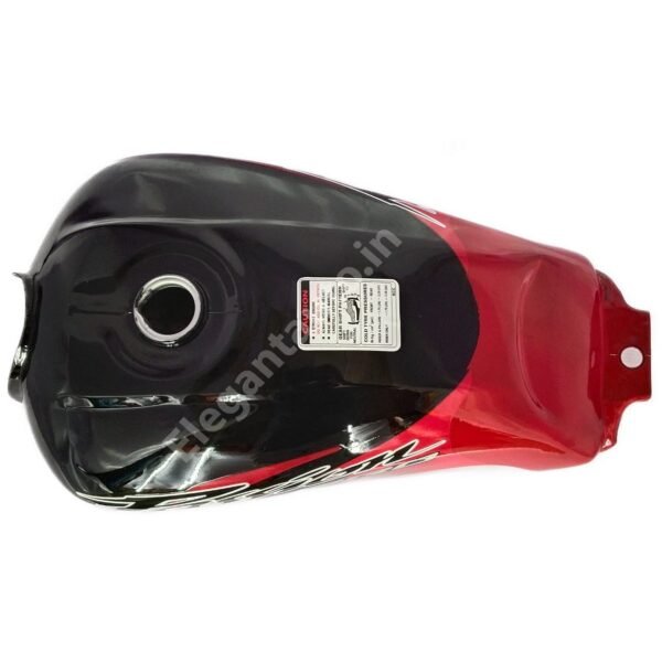 HERO Passion Pro PETROL TANK BLACK and RED
