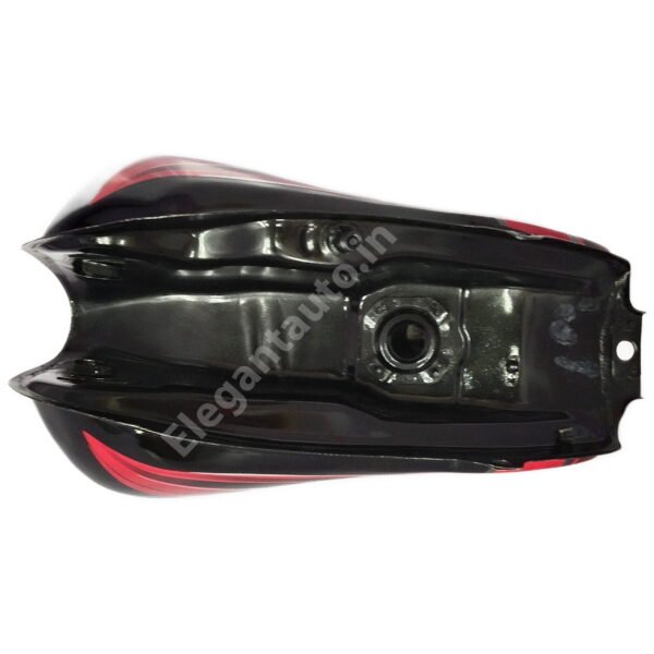 HERO Passion Pro PETROL TANK BLACK and RED