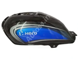 HERO Splender Petrol Tank BS6 (T-2) BLACK and Blue