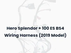 Hero Splendor + 100 ES BS4 Wiring Harness (2019 Model)