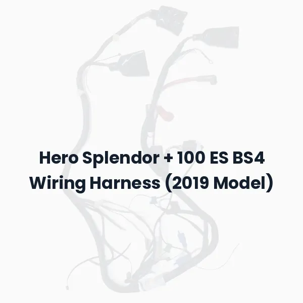 Hero Splendor + 100 ES BS4 Wiring Harness (2019 Model)